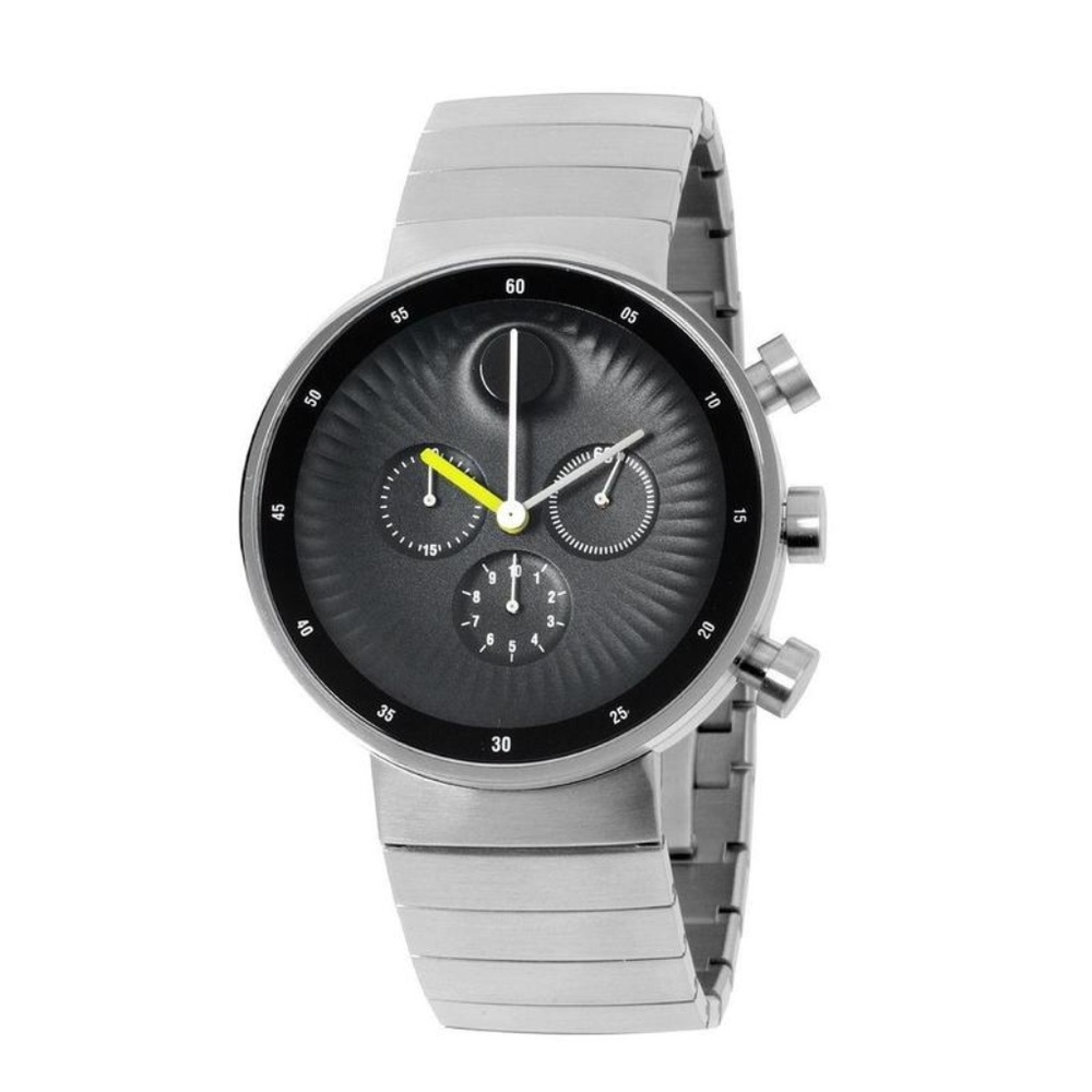 Movado Men's Edge Concave Black Quartz 3680009